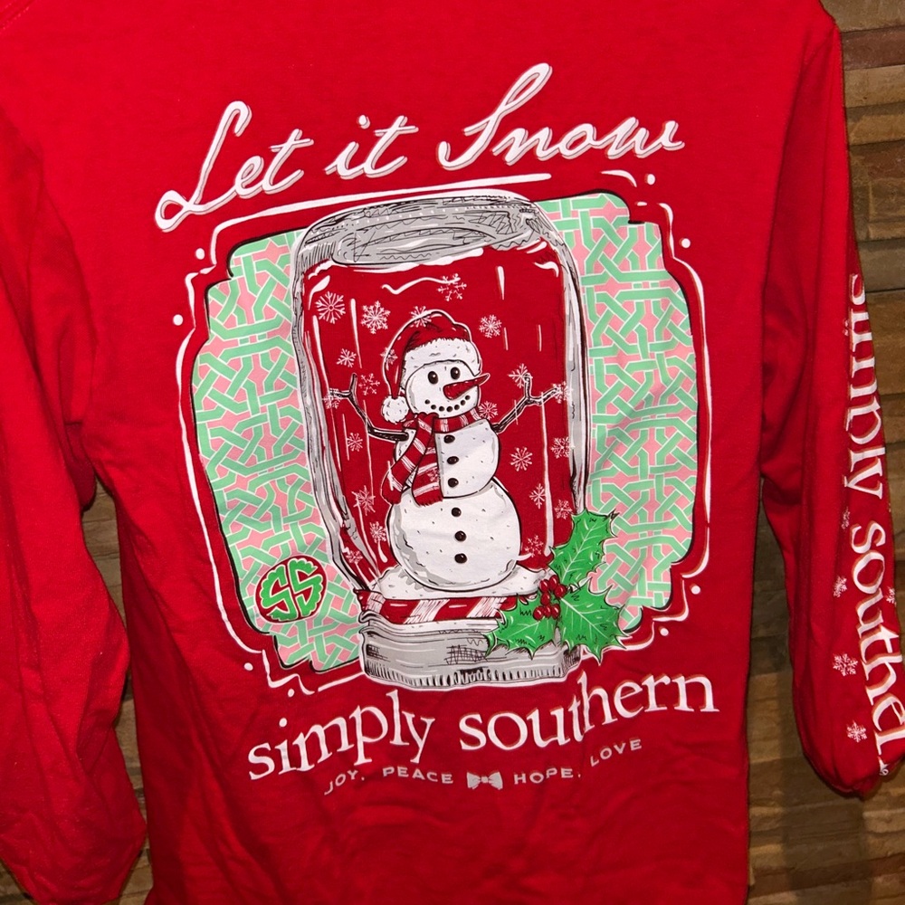 Simply Southern Long sleeve Christmas tee